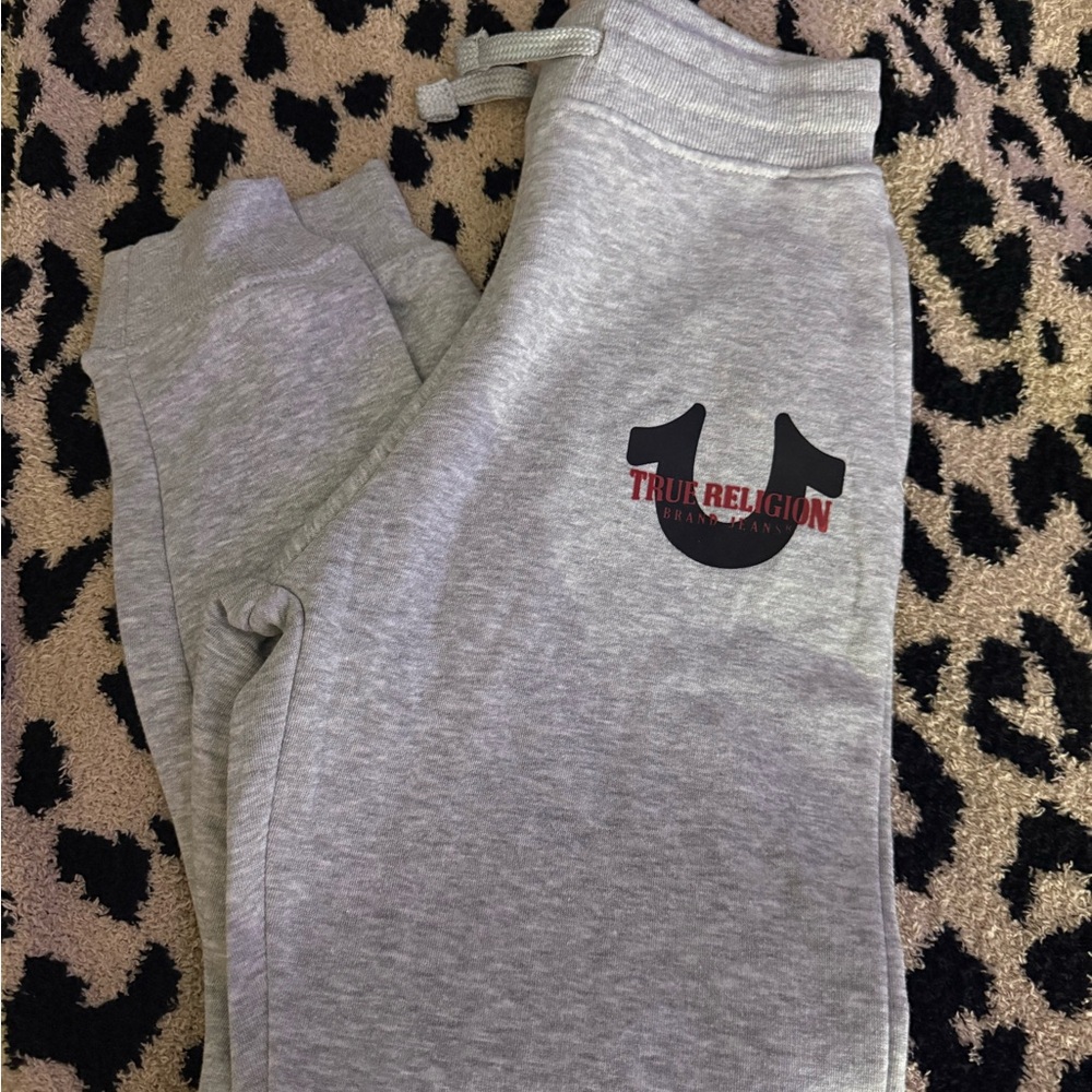 True Religion Kids Light Gray Joggers